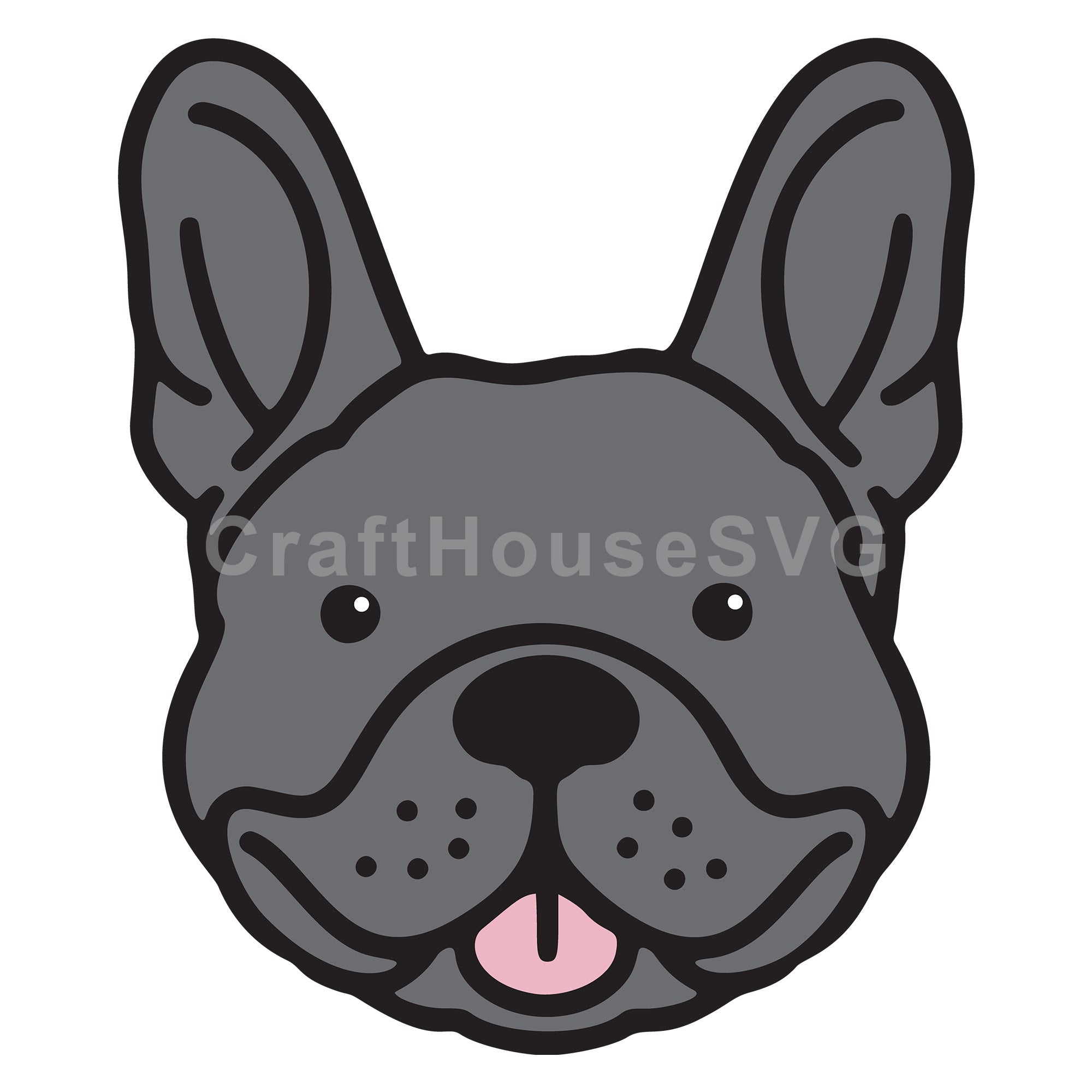 French Bulldog SVG Layered