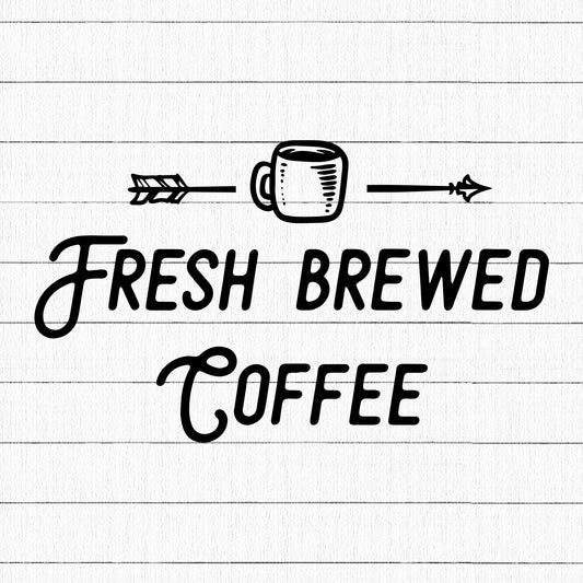 Fresh Brewed Coffee SVG, Coffee SVG - Craft House SVG