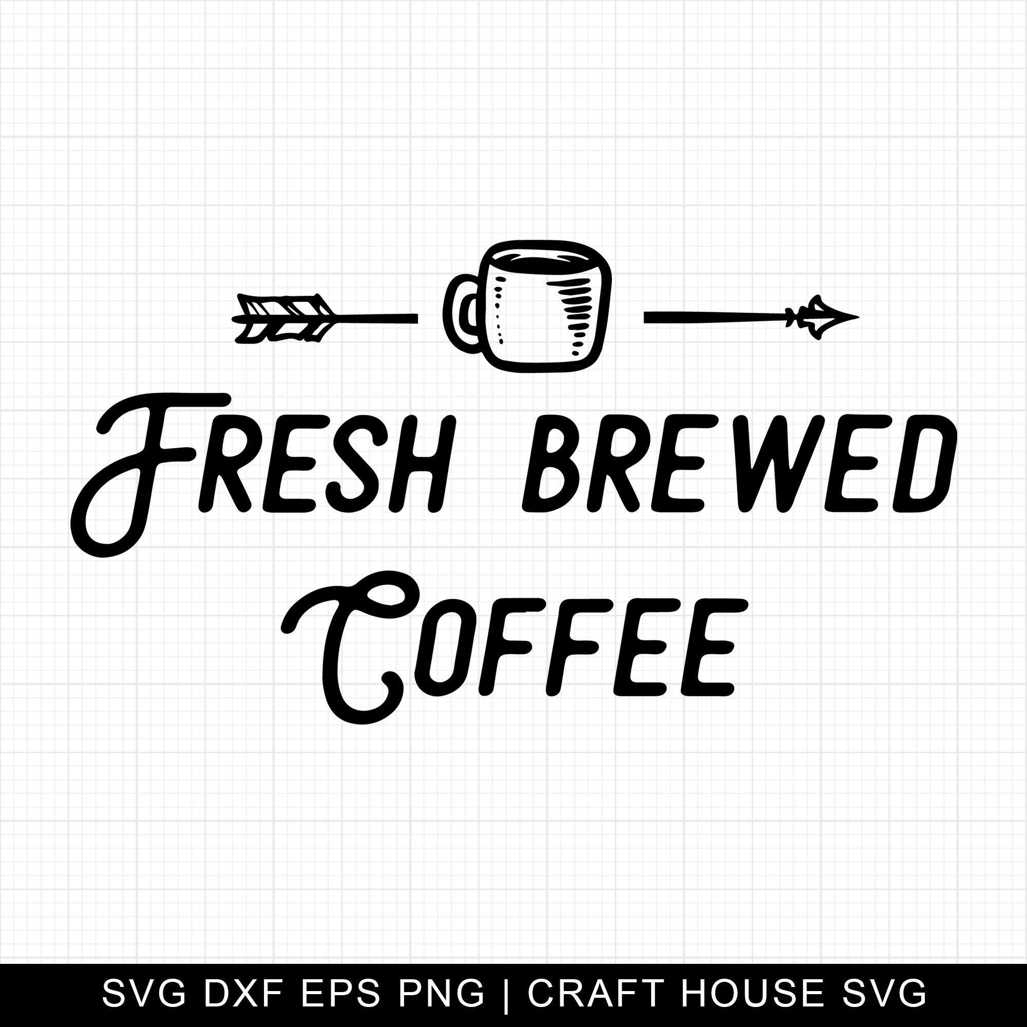 Fresh Brewed Coffee SVG | M7F6