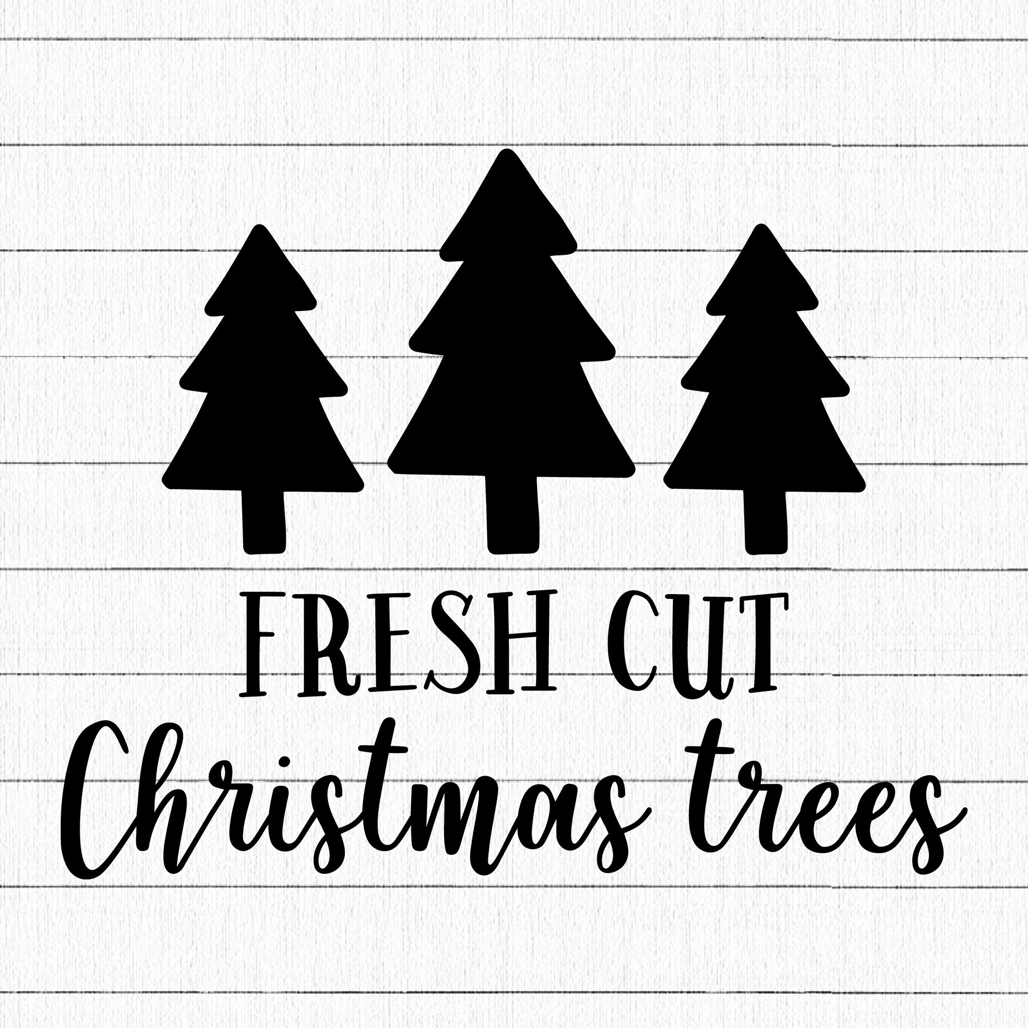 Fresh Cut Christmas Trees SVG | M21F16