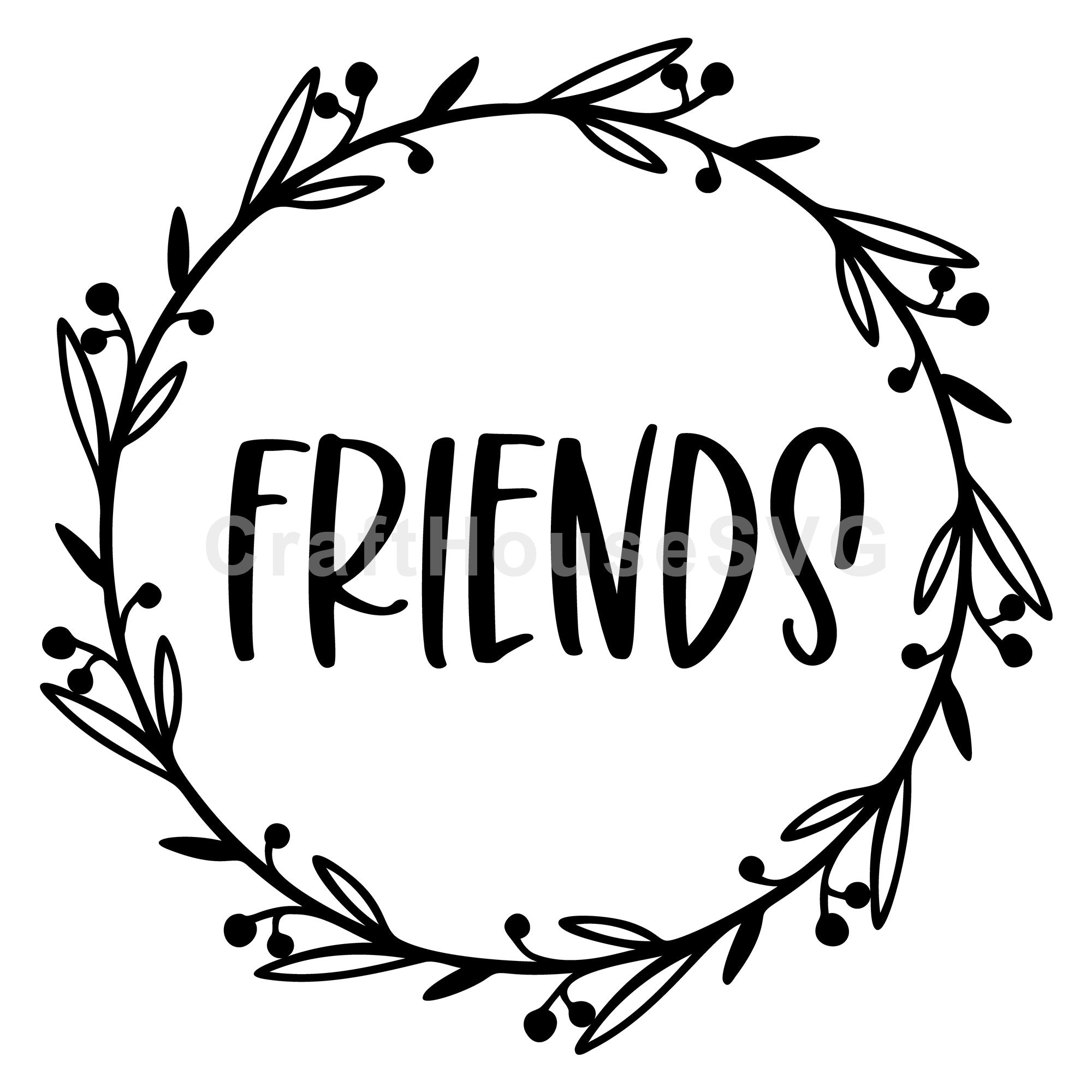 Friends Christmas Ornament SVG