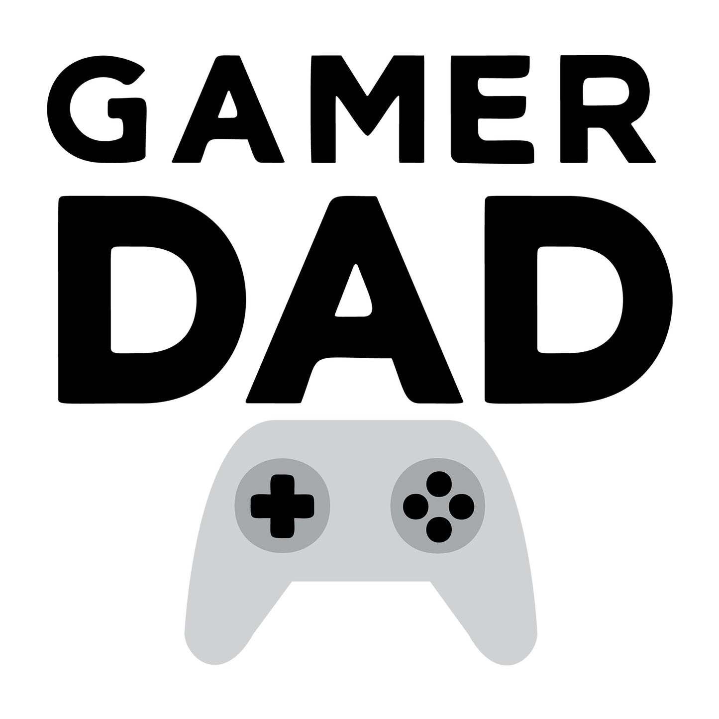 Gamer Dad SVG design for Cricut, Silhouette, laser cutting, vinyl, sublimation, and Father's Day craft projects.