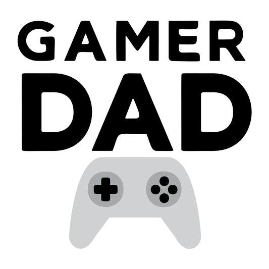Gamer Dad SVG design for Cricut, Silhouette, laser cutting, vinyl, sublimation, and Father's Day craft projects.