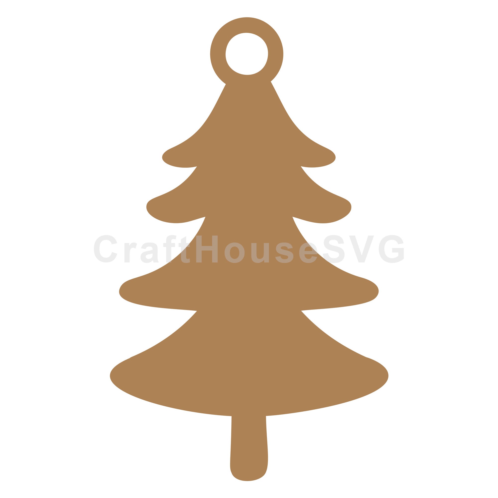 Gift Tag Christmas Tree SVG