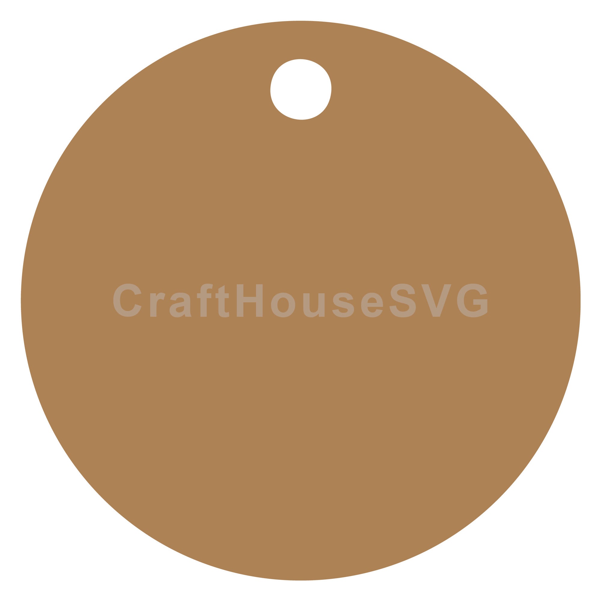 Gift Tag Circle SVG