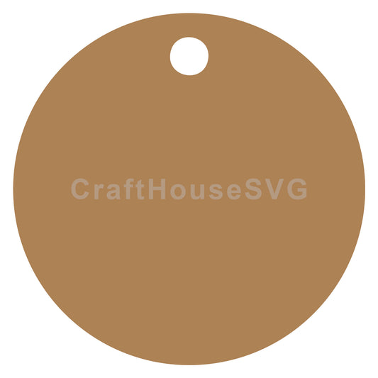 Gift Tag Circle SVG