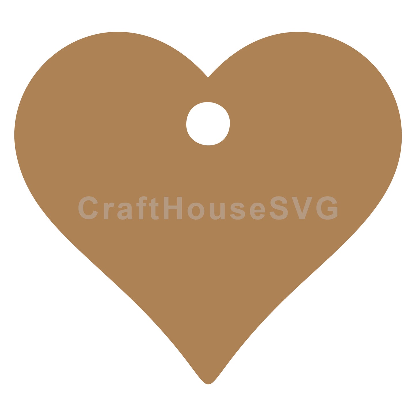 Gift Tag Heart SVG