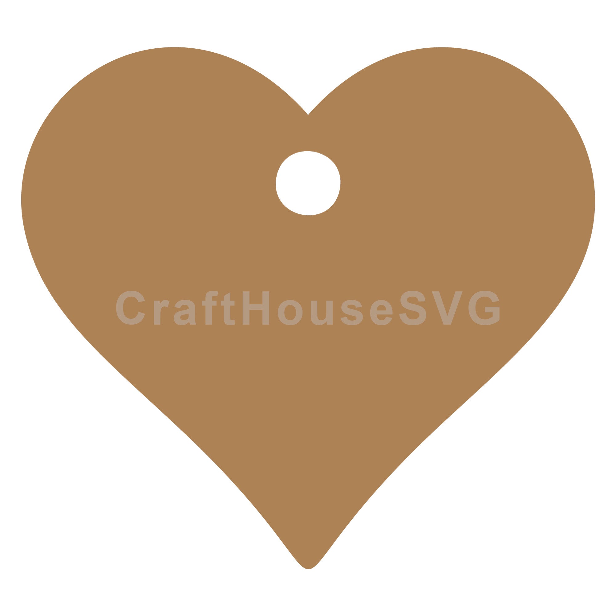 Gift Tag Heart SVG