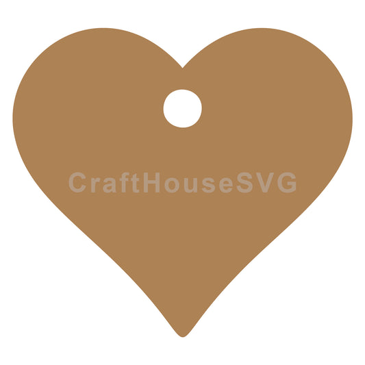 Gift Tag Heart SVG