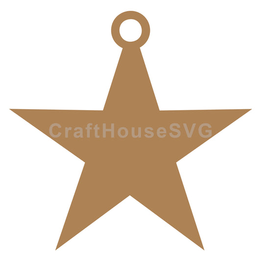 Gift Tag Star SVG