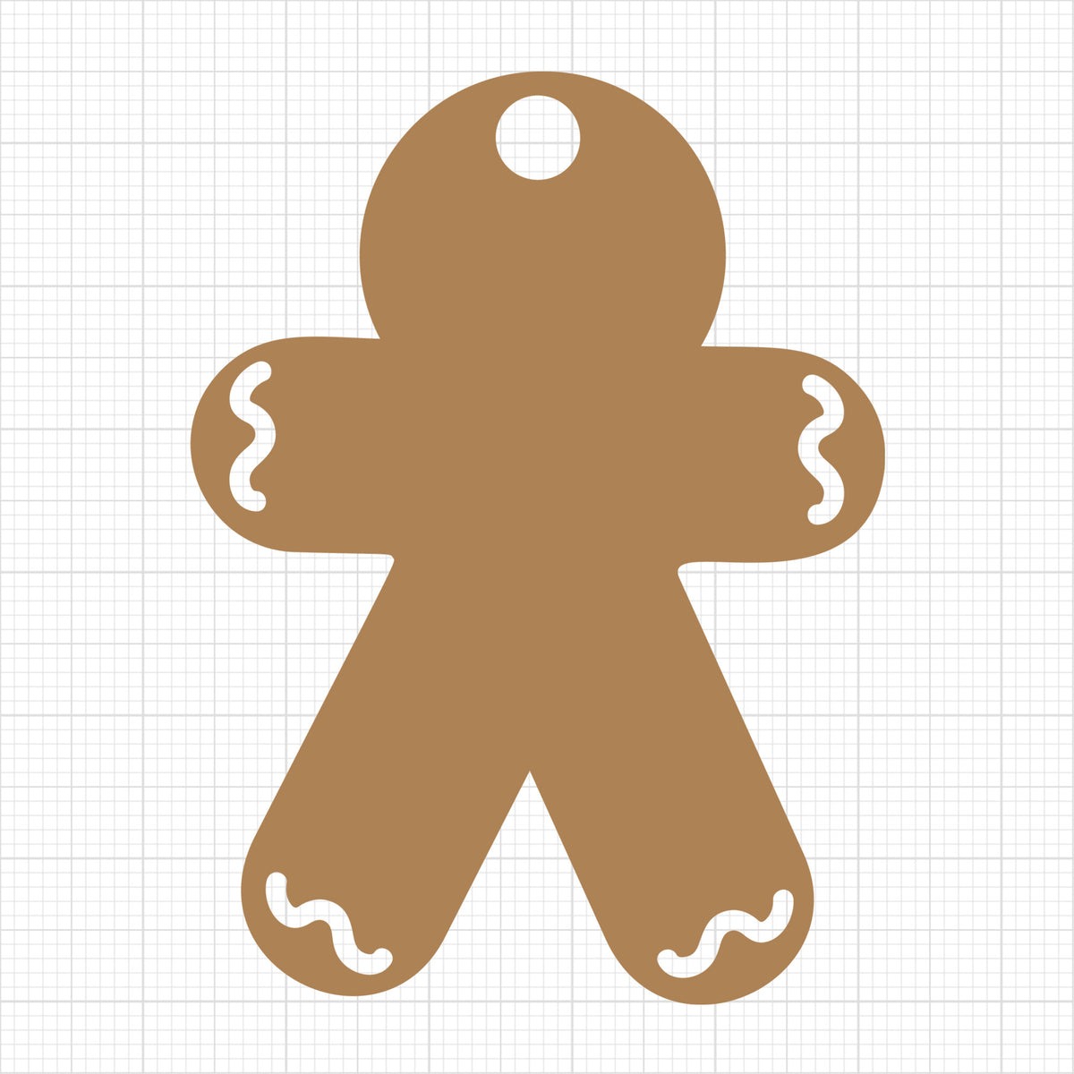 Gift Tag Gingerbread Man