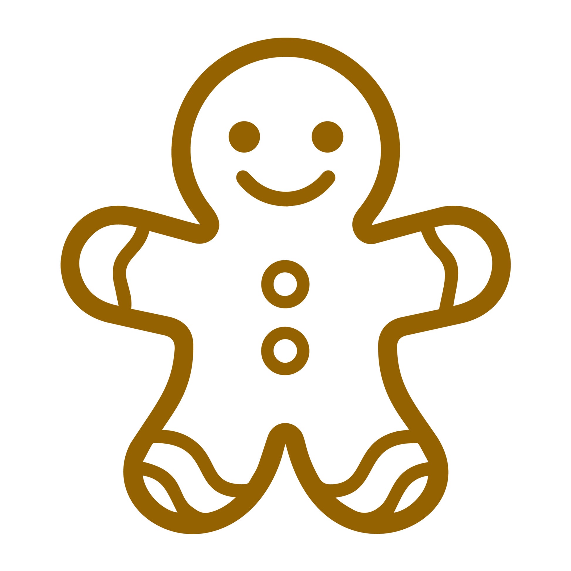 Gingerbread Man SVG design for Cricut, Silhouette, laser cutting, vinyl, sublimation, and Christmas craft projects.