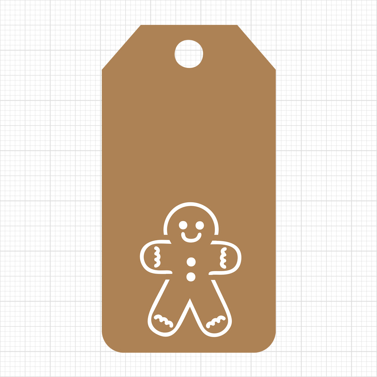 Gingerbread Man Gift Tag