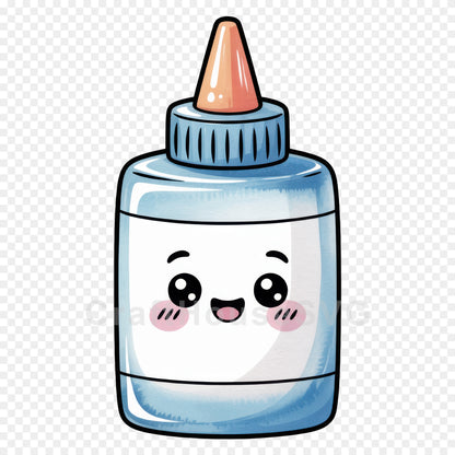 Kawaii Back to School Clipart Bundle