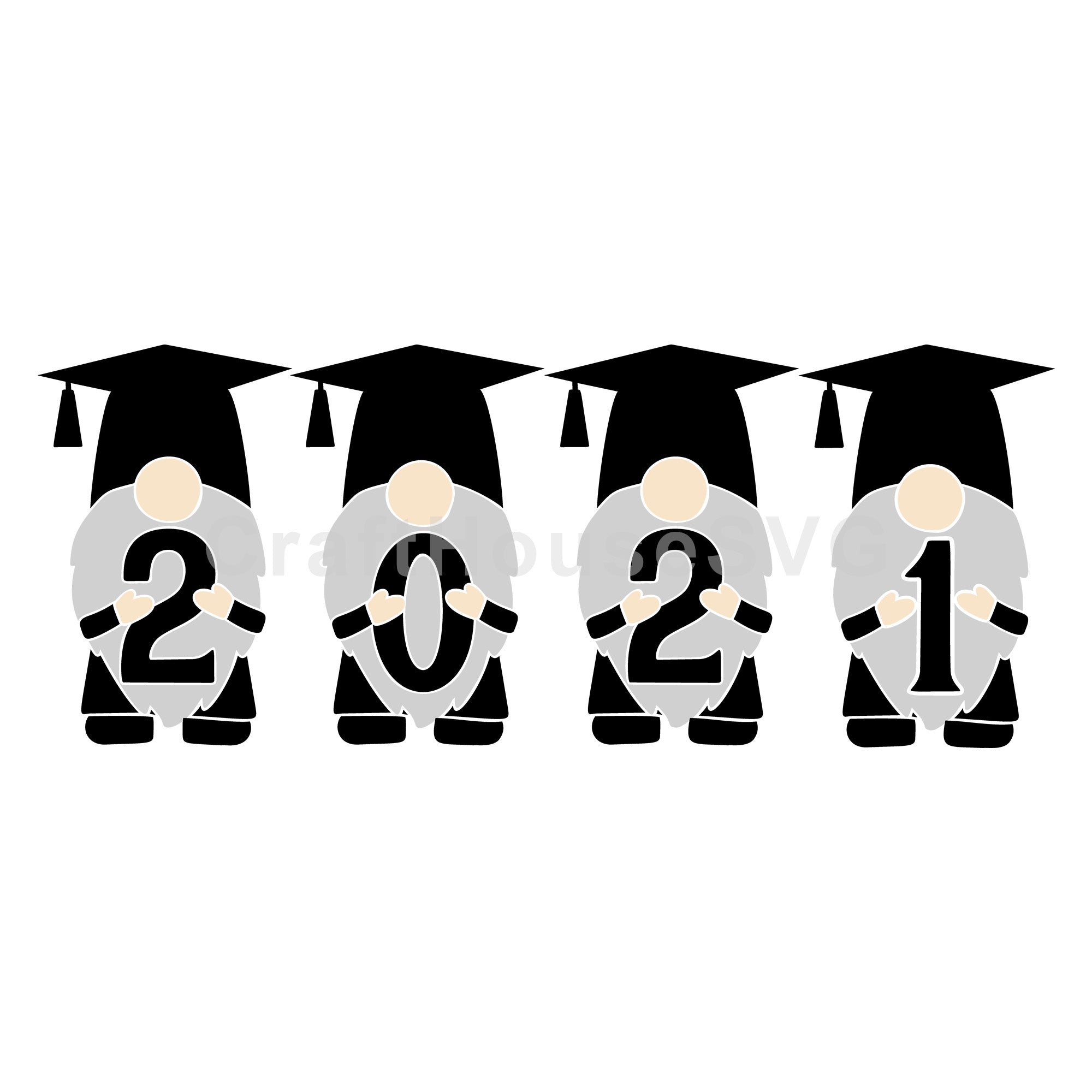 Gnome Graduation 2021 SVG