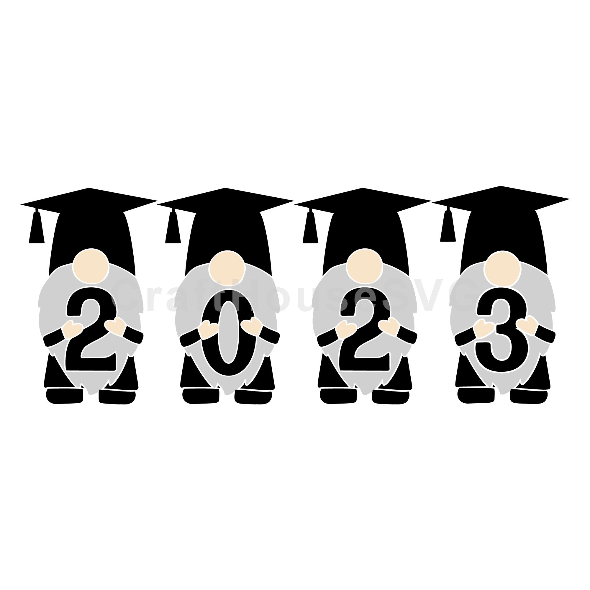 Gnome Graduation 2023 SVG