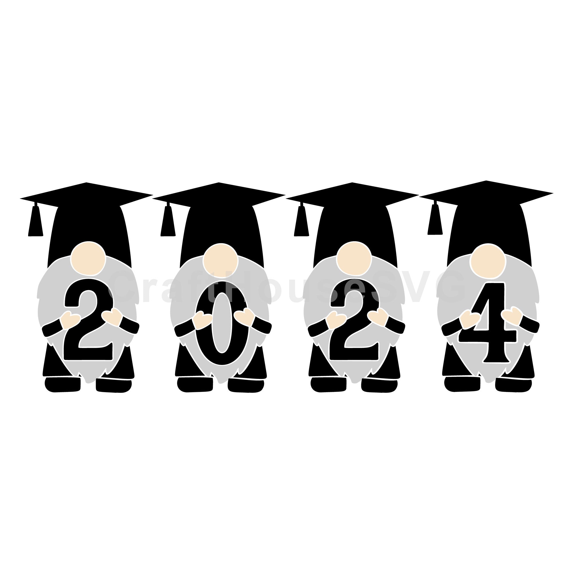 Gnome Graduation 2024 SVG