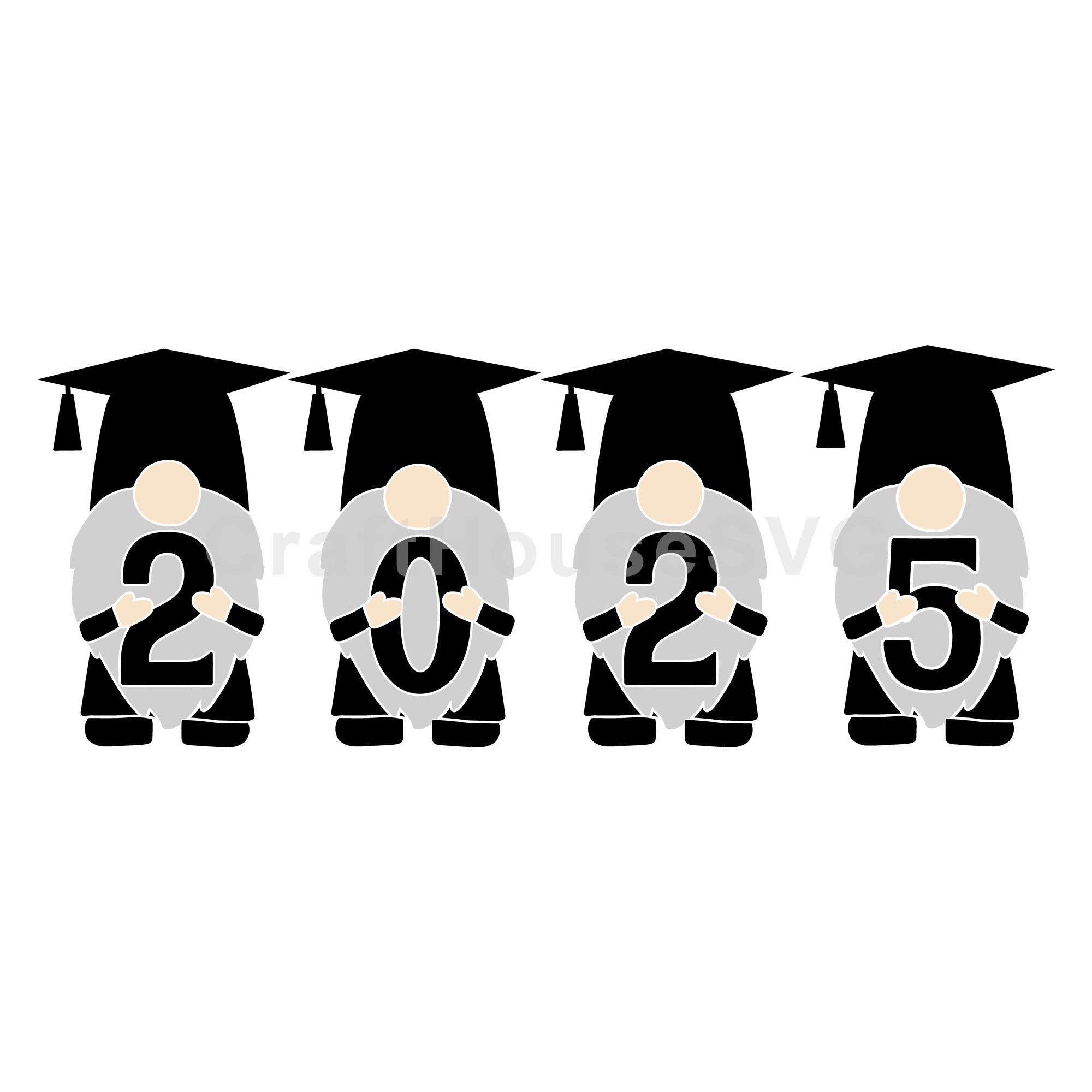 Gnome Graduation 2025 SVG