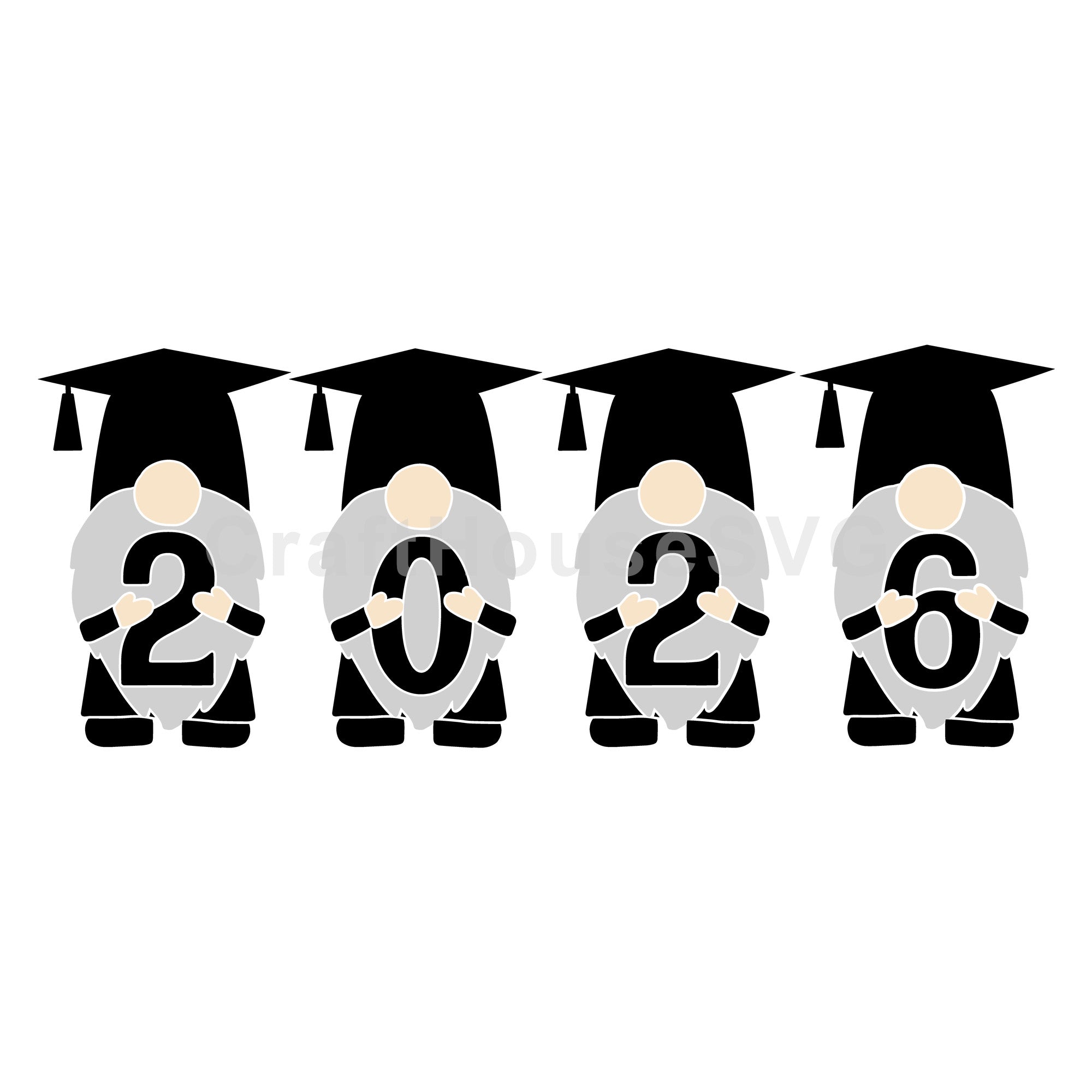 Gnome Graduation 2026 SVG