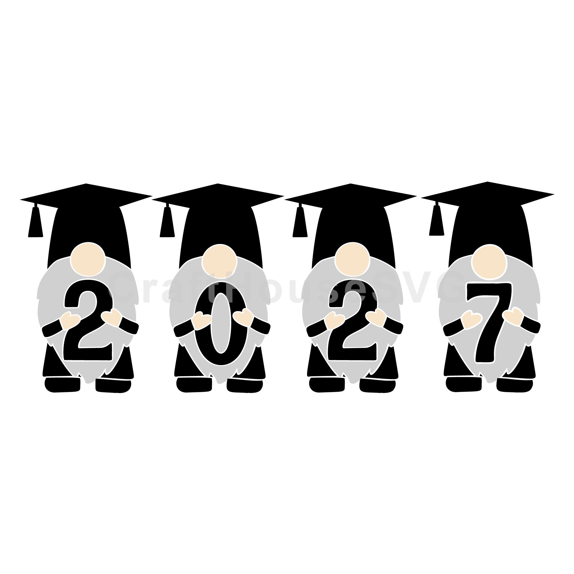 Gnome Graduation 2027 SVG