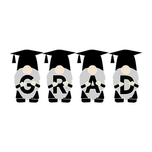 Gnome Grad SVG design for Cricut, Silhouette, laser cutting, vinyl, sublimation, graduation crafts, and DIY projects.