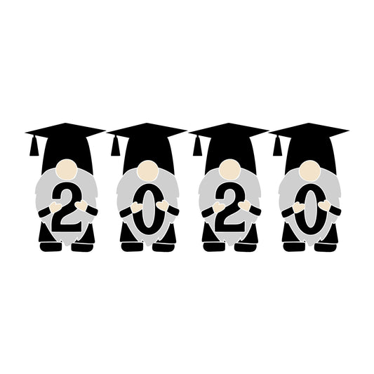 Gnome Graduation 2020 SVG design for Cricut, Silhouette, laser cutting, vinyl, sublimation, graduation crafts, and DIY projects.