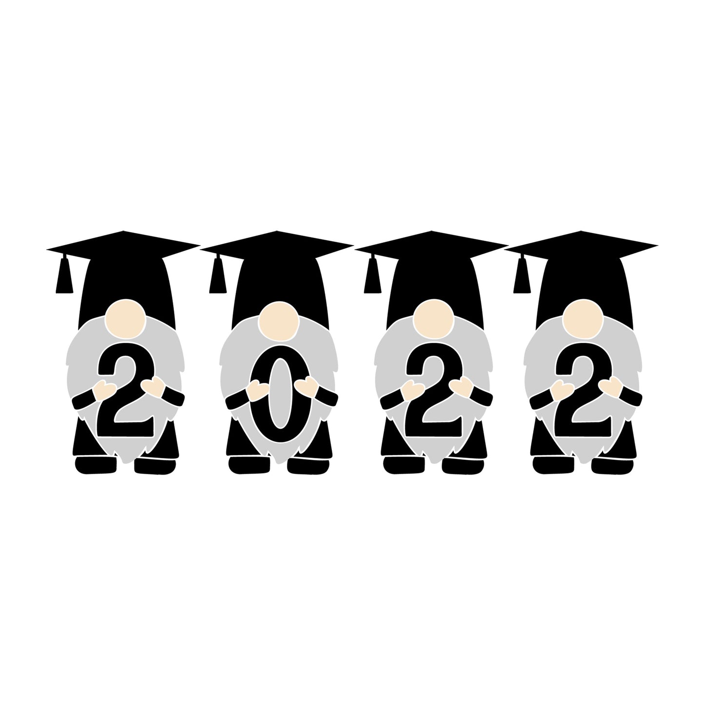 Gnome Graduation 2022 SVG design for Cricut, Silhouette, laser cutting, vinyl, sublimation, graduation crafts, and DIY projects.