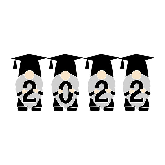 Gnome Graduation 2022 SVG design for Cricut, Silhouette, laser cutting, vinyl, sublimation, graduation crafts, and DIY projects.
