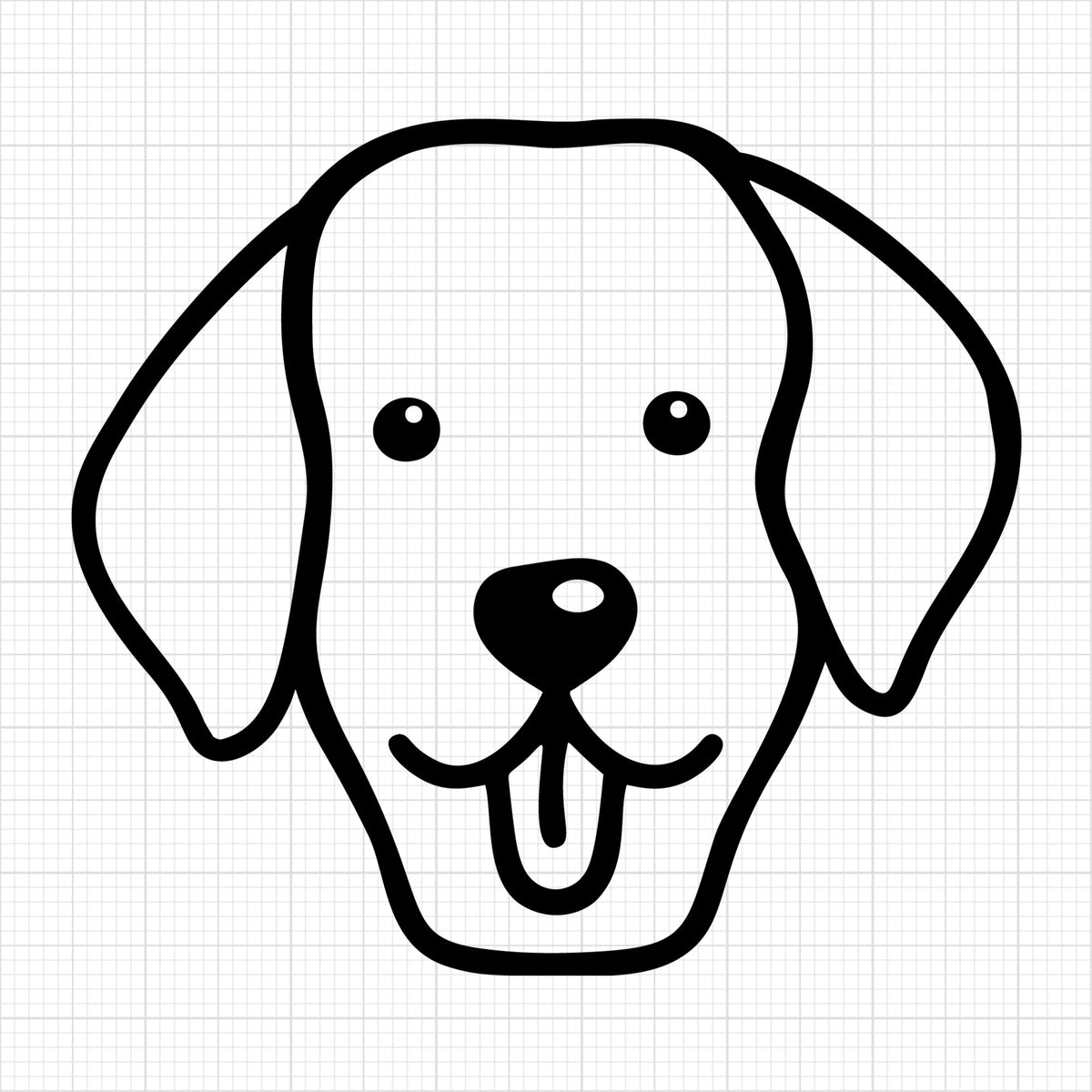 Golden Retriever Outline