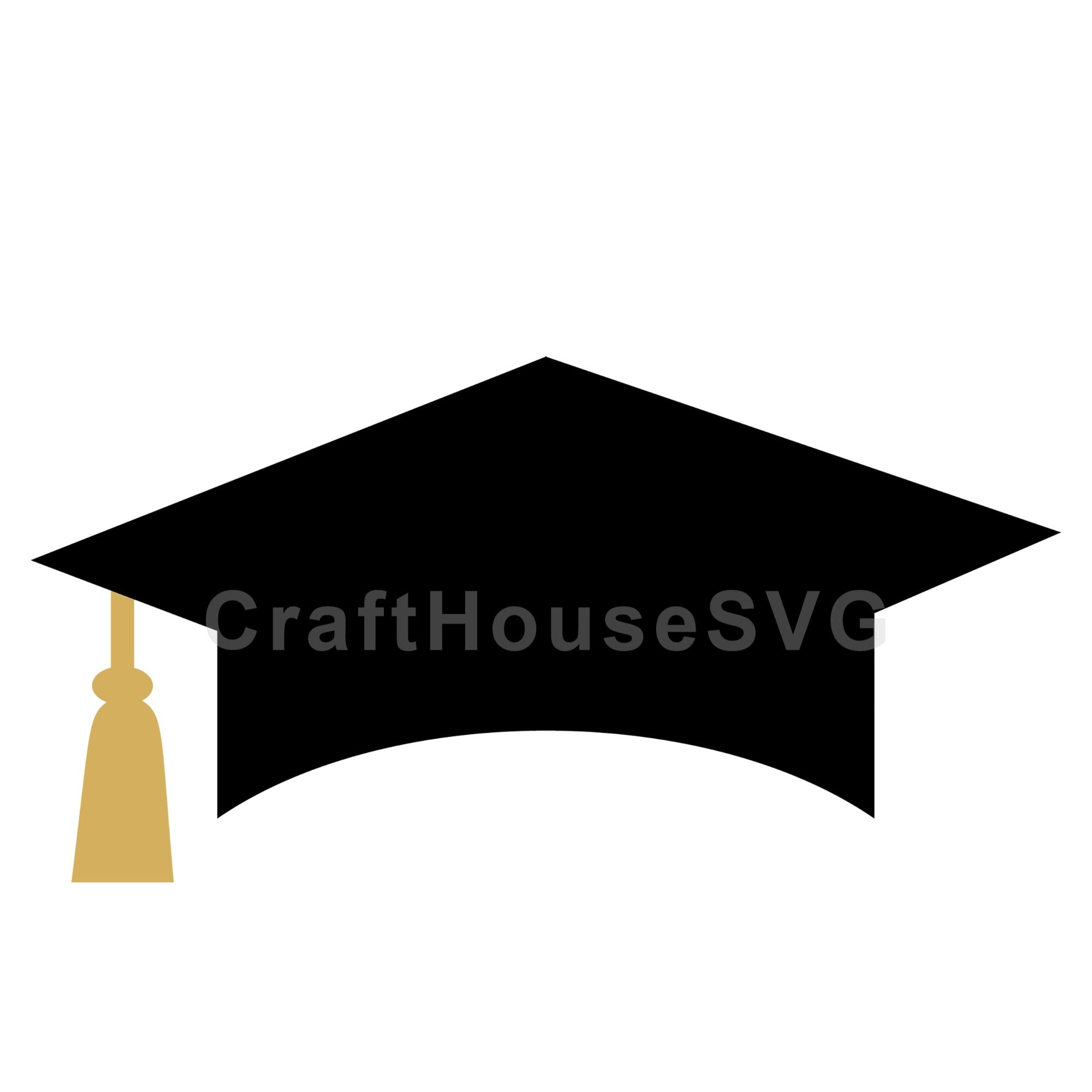 Graduation Cap With Tassel Simple SVG