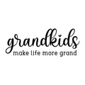 Grandkids Make Life More Grand SVG design for Cricut, Silhouette, laser cutting, vinyl, sublimation, and grandparent craft projects.
