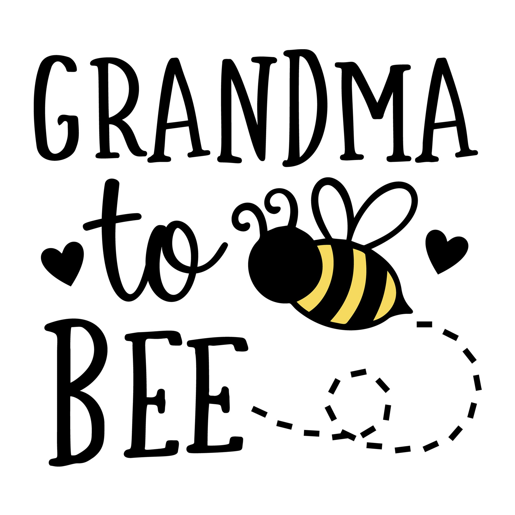Grandma To Bee SVG design for Cricut, Silhouette, laser cutting, vinyl, sublimation, and pregnancy announcement projects.