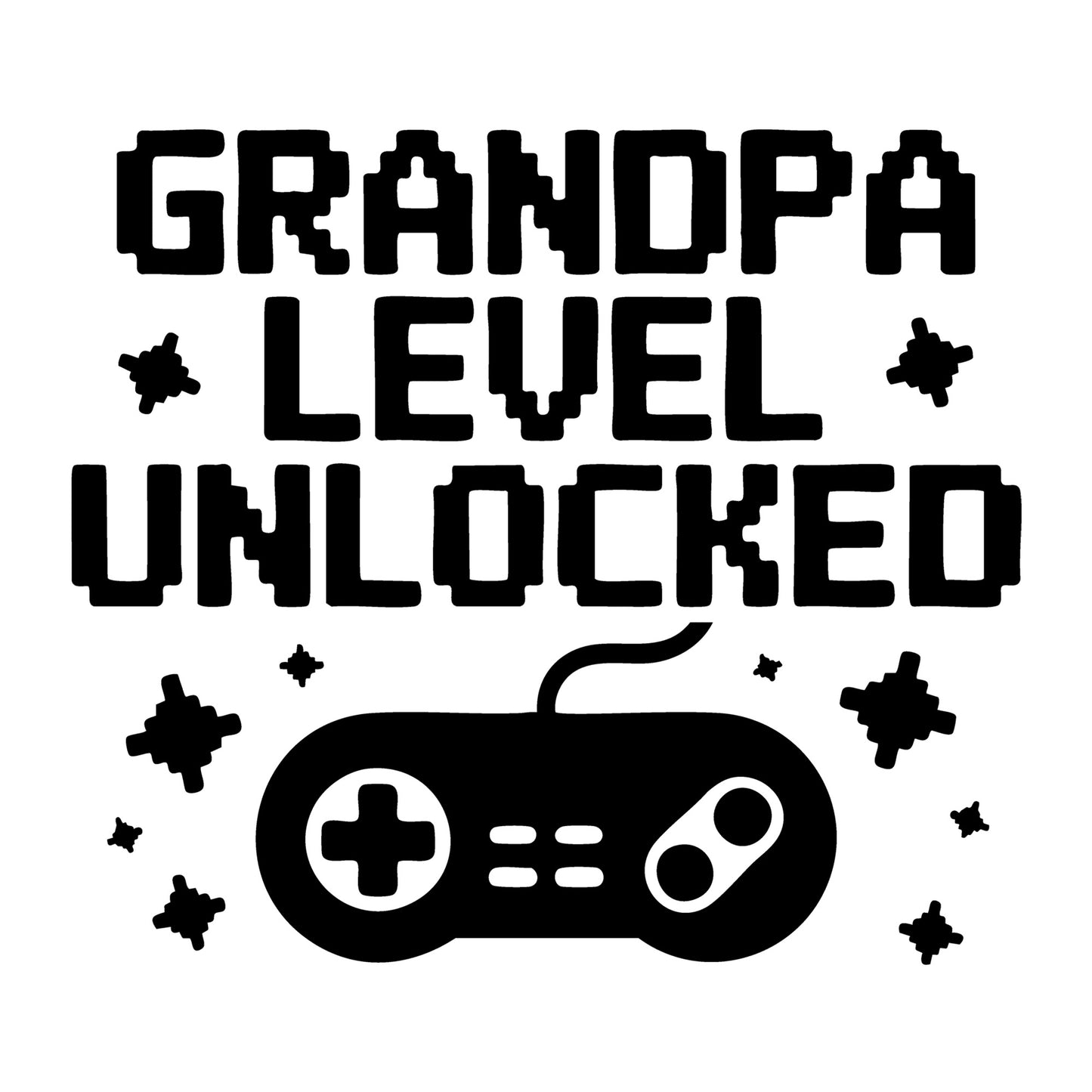 Grandpa Level Unlocked SVG