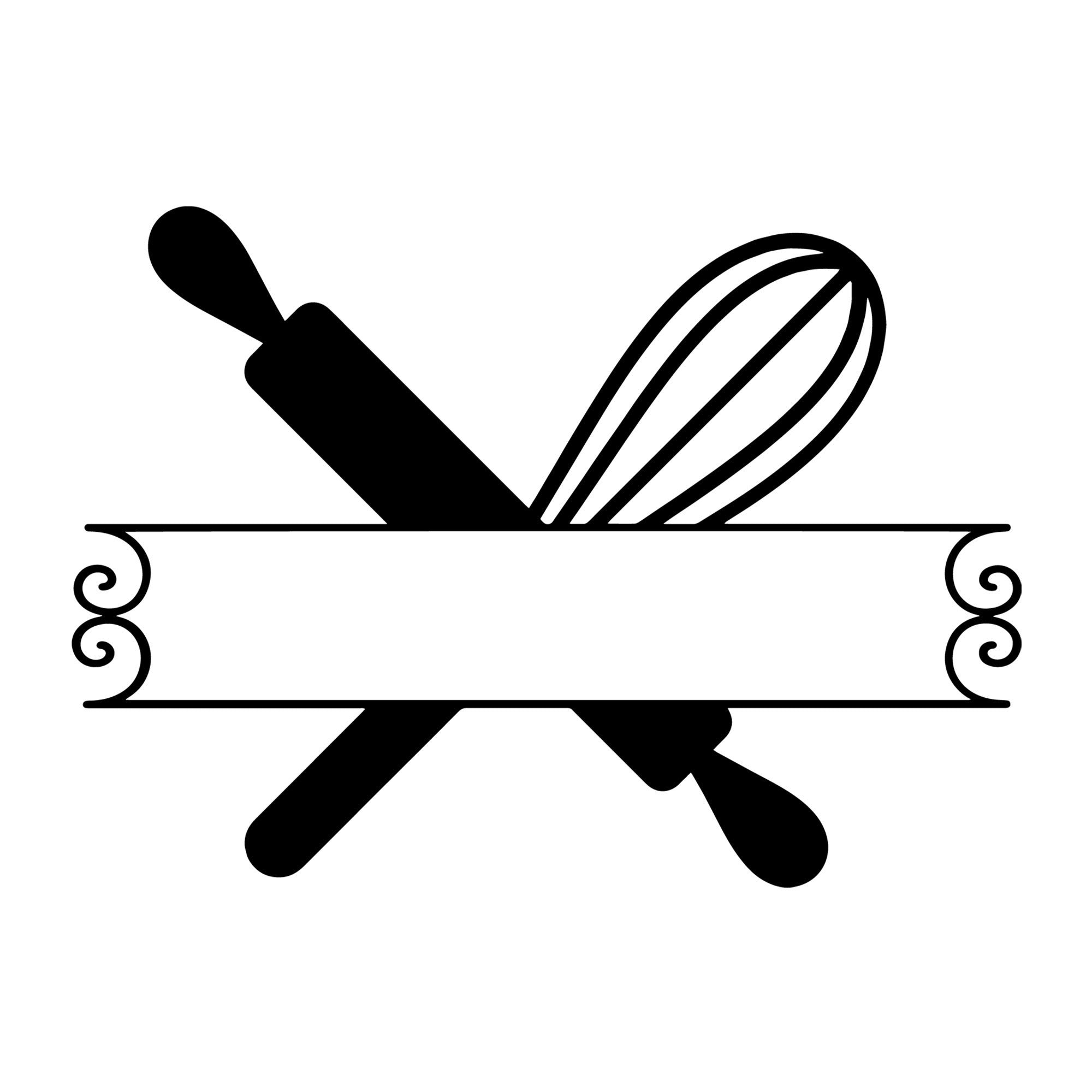 Graphic Baking Monogram SVG