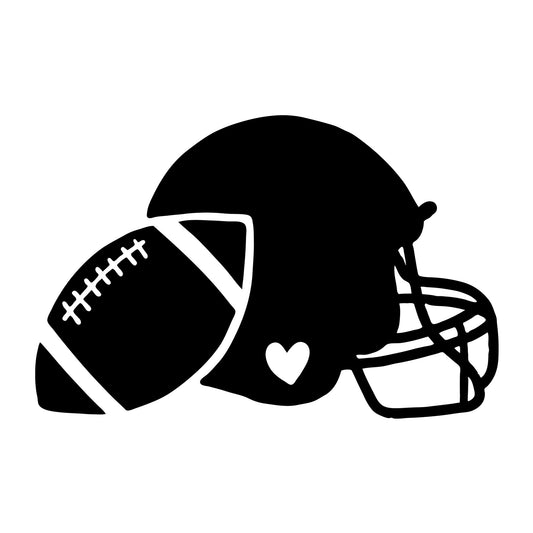 Graphic Football And Helmet SVG