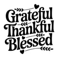 Grateful Thankful Blessed SVG