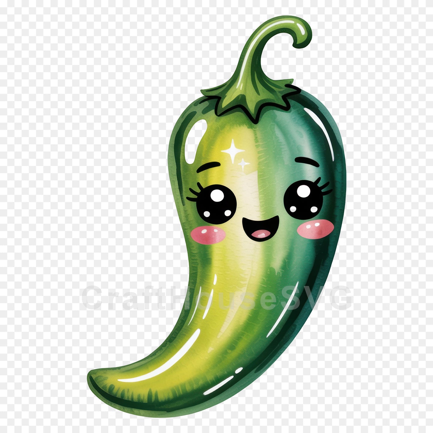 Kawaii Vegetables Clipart Sublimation Bundle PNG