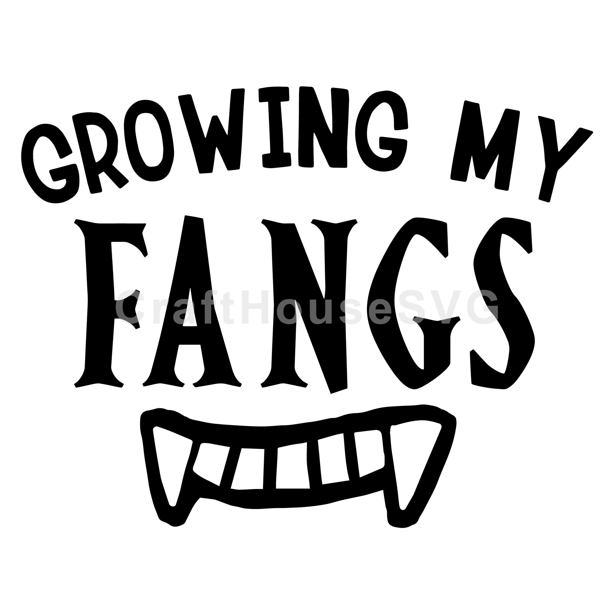 Growing my fangs SVG