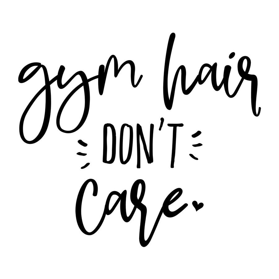 Gym hair don't care SVG