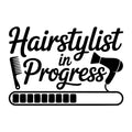 Hairstylist in Progress SVG
