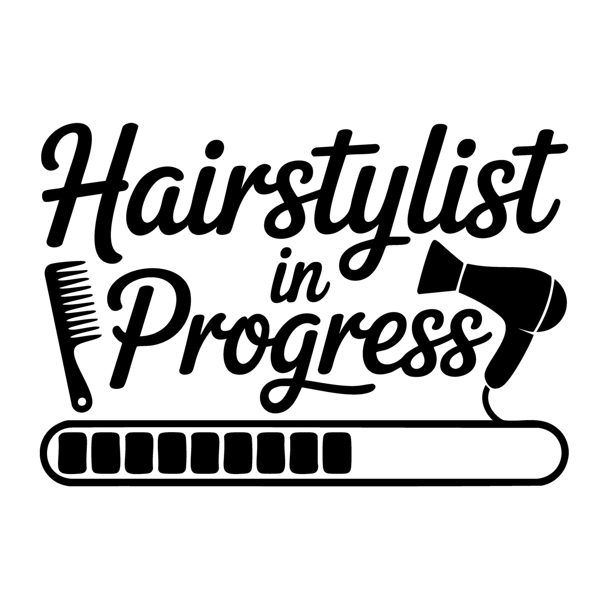 Hairstylist in Progress SVG