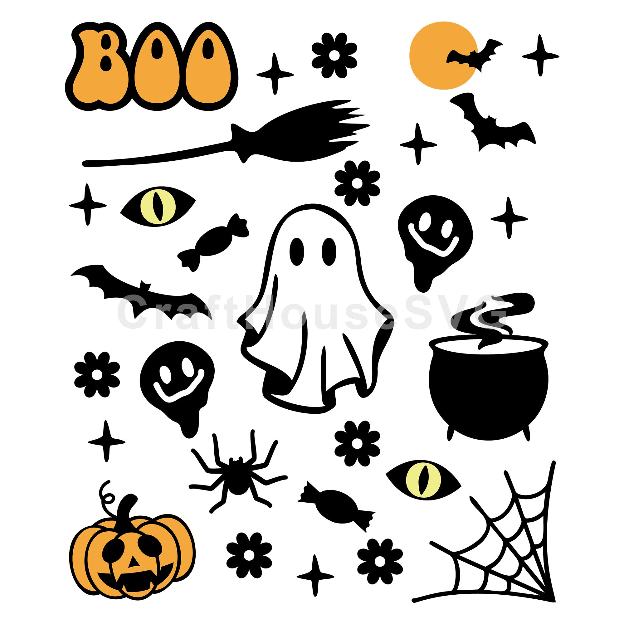 Halloween Doodles SVG