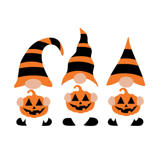 Halloween Gnome SVG design for Cricut, Silhouette, laser cutting, vinyl, sublimation, and Halloween craft projects.