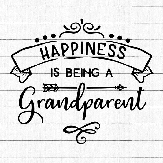 Happiness Is Being A Grandparent SVG | M15F10 - Craft House SVG