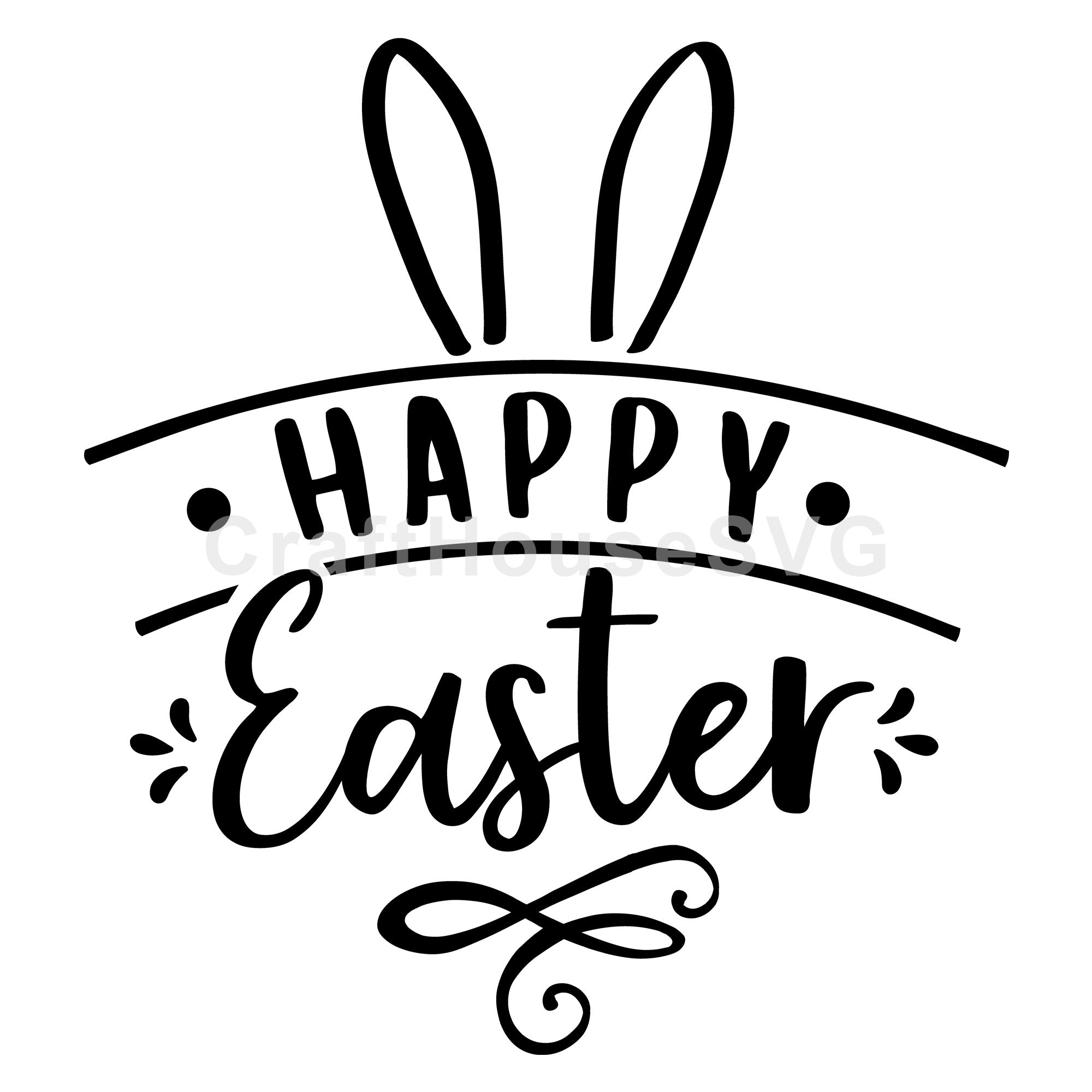 Happy Easter SVG | M46F | An Easter SVG cut file