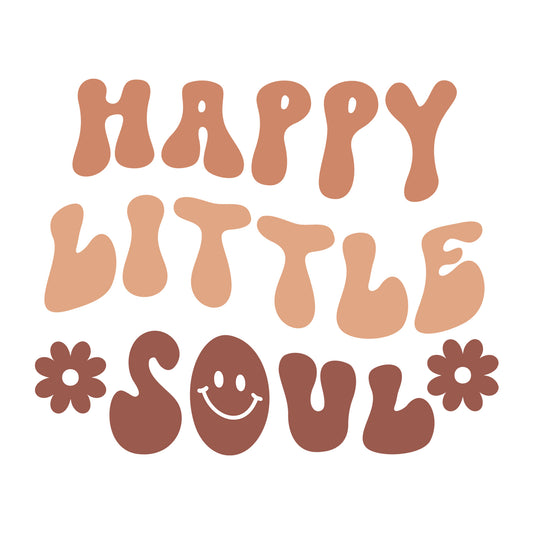 Happy Little Soul SVG design for Cricut, Silhouette, laser cutting, vinyl, sublimation, and baby craft projects.