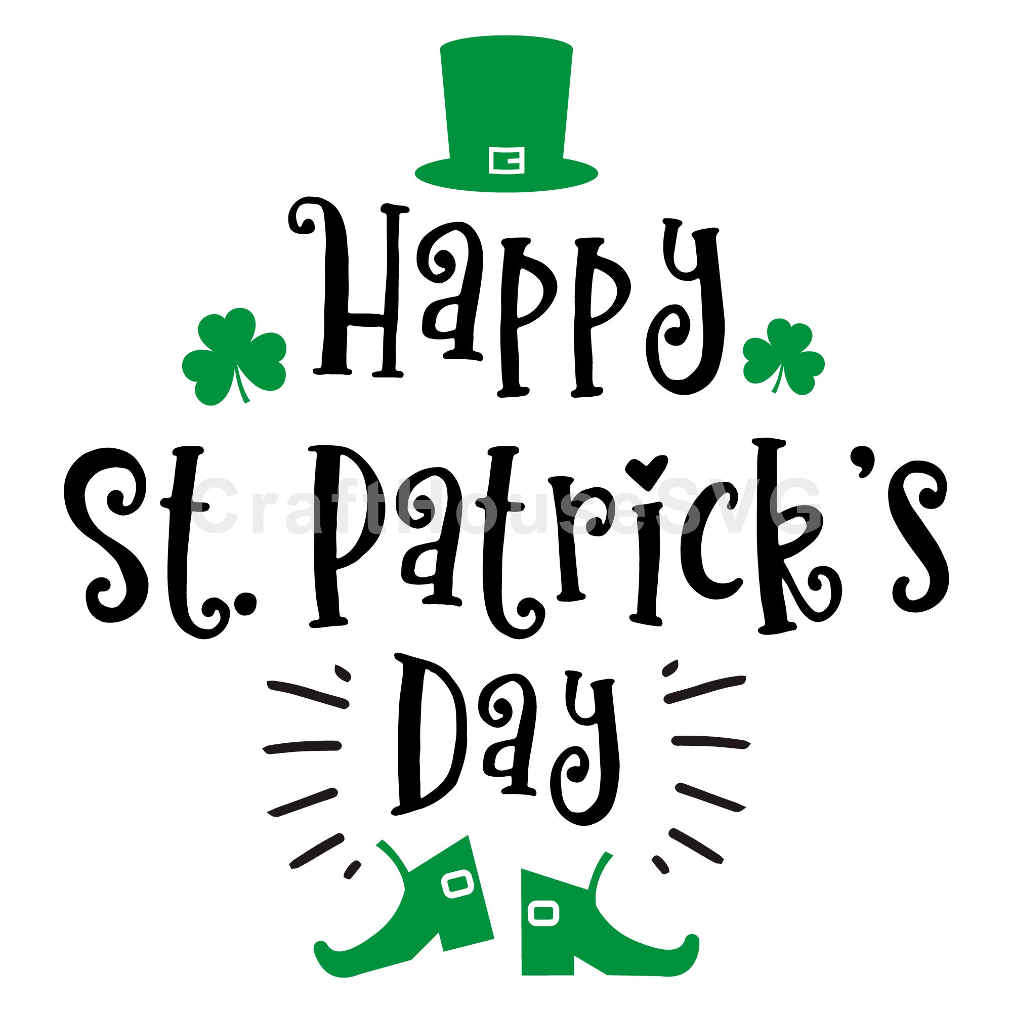 Happy St Patrick's Day SVG | A St. Patrick's Day SVG cut file M45F