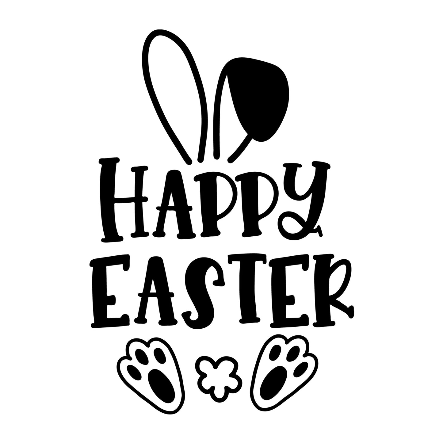 Happy Easter SVG design for Cricut, Silhouette, laser cutting, vinyl, sublimation, Easter shirts, signs, decals, mugs, and DIY craft projects.