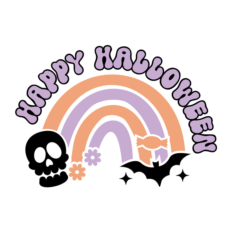 Happy Halloween SVG design for Cricut, Silhouette, laser cutting, vinyl, sublimation, and Halloween craft projects.
