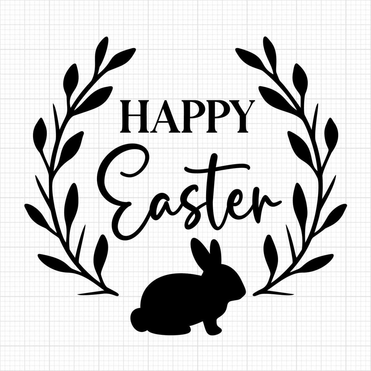 Happy Easter Wreath